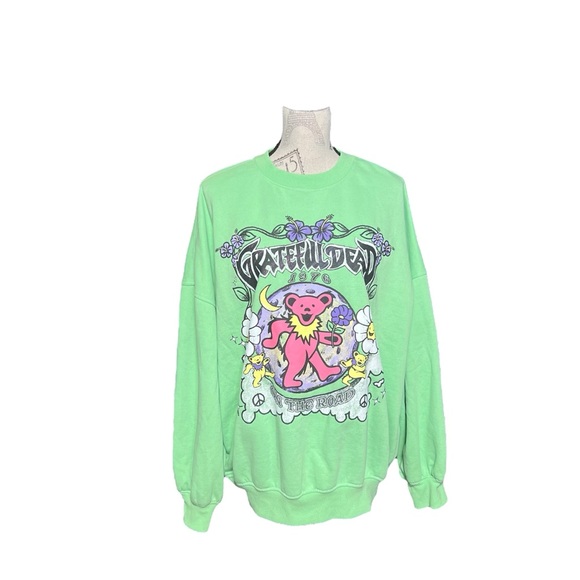 H&M Mint Green Grateful Dead Sweatshirt - Picture 2 of 6